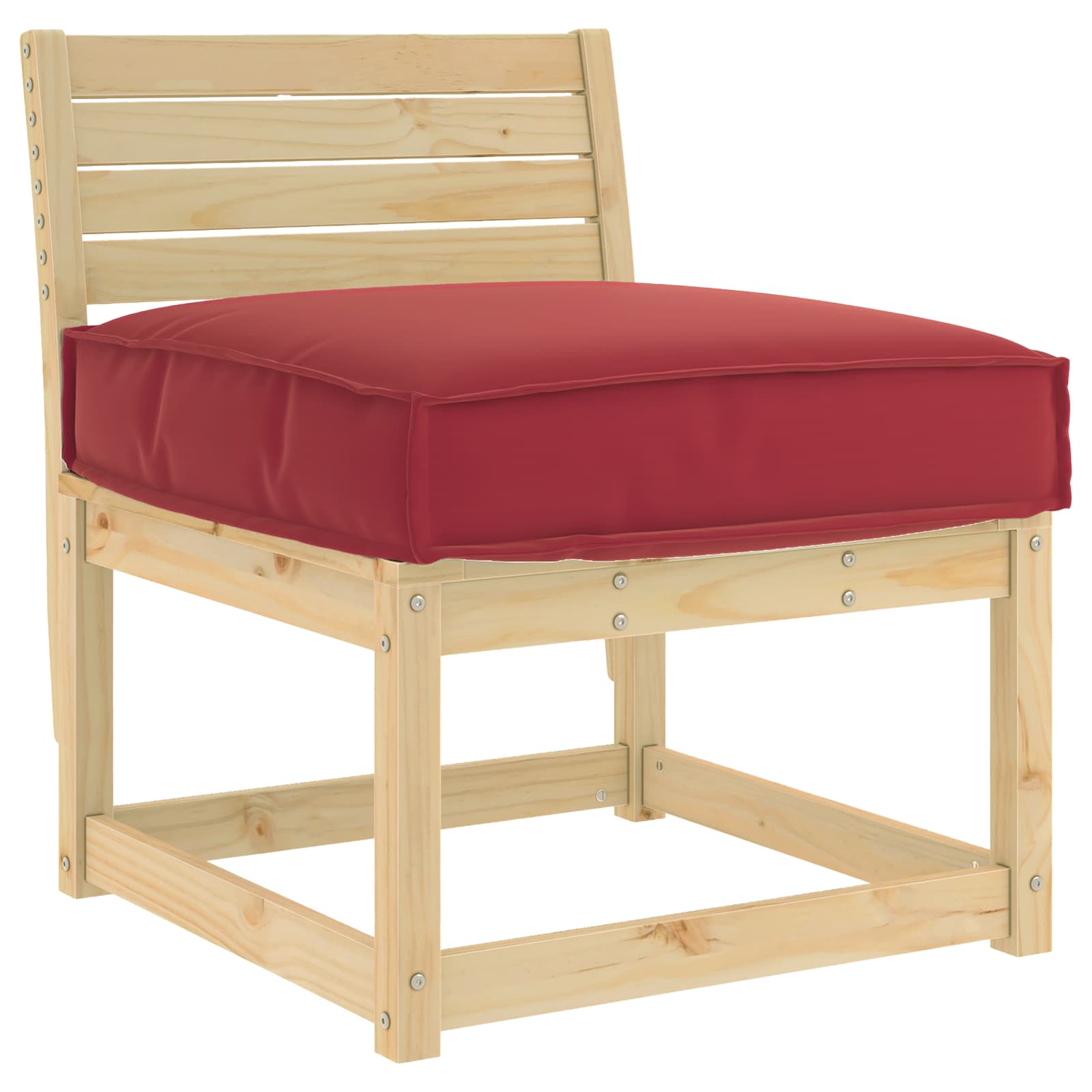Vidaxl kussen wijnrood 60 x 60 x 12 cm oxford stof