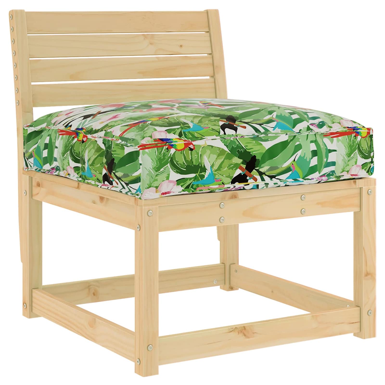 Vidaxl kussen bloemen multikleur 80 x 80 x 12 cm oxford stof