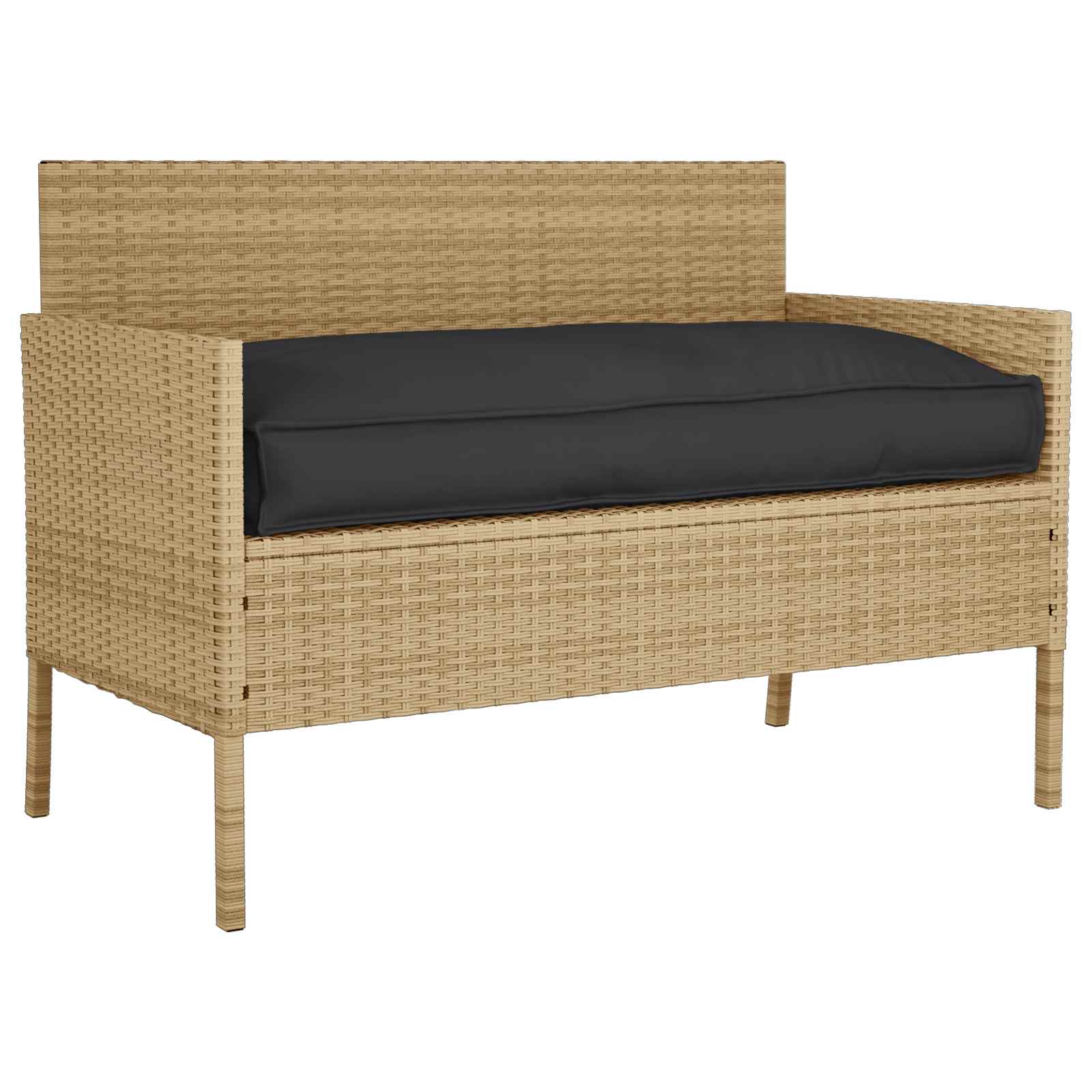 Vidaxl kussen zwart 120 x 60 x 12 cm oxford stof