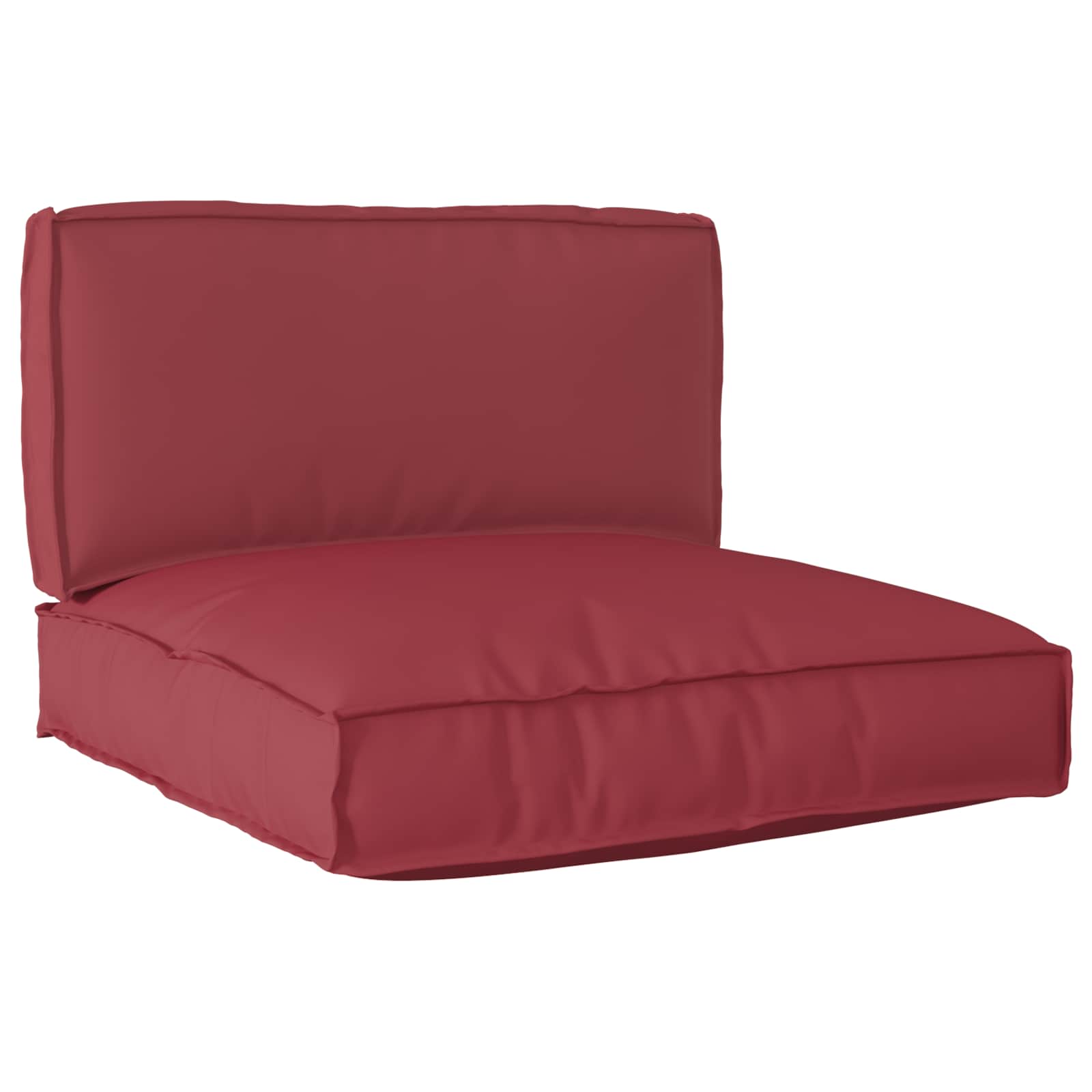 Vidaxl kussen wijnrood 80 x 80 x 52 cm oxford stof