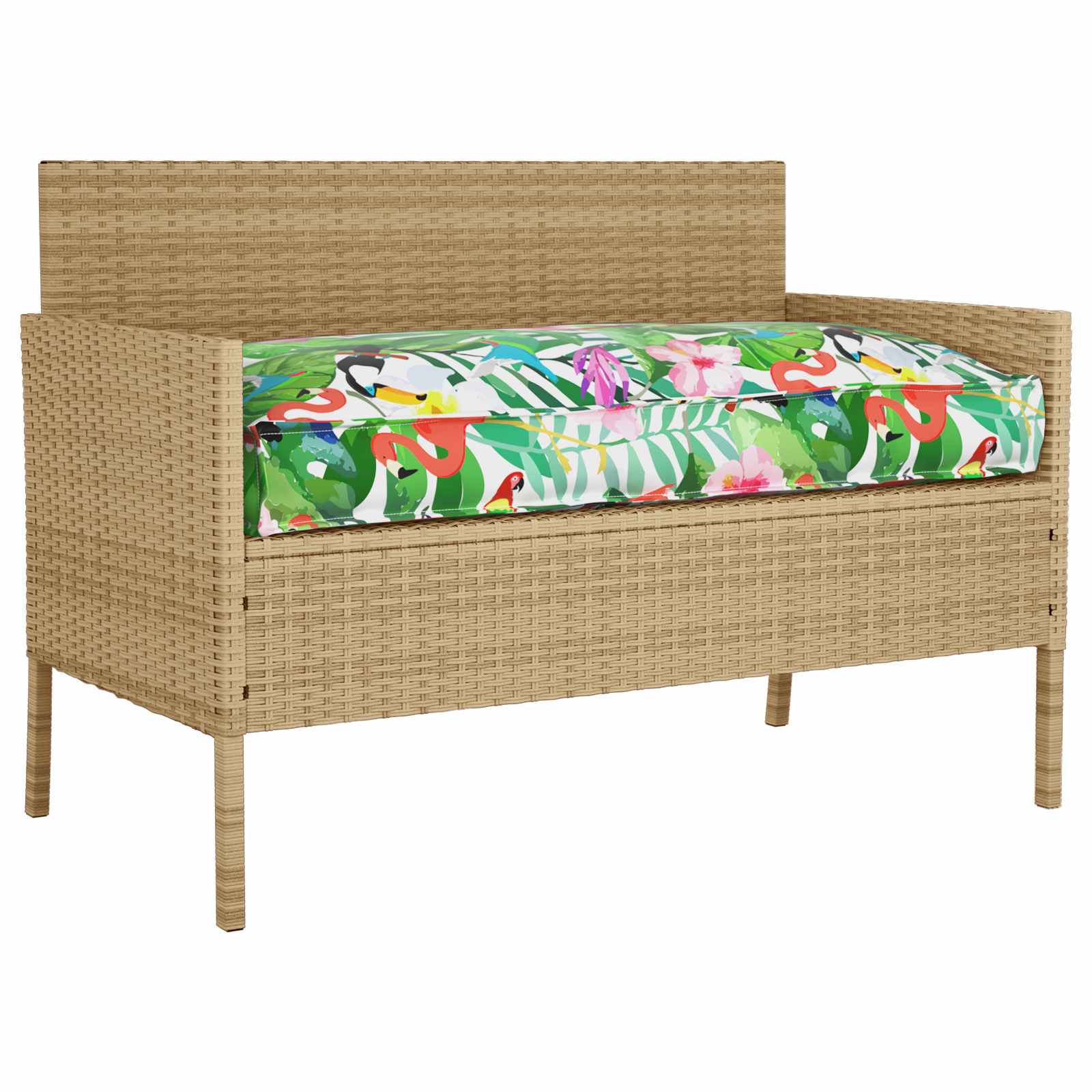 Vidaxl kussen bloemen multikleur 120 x 60 x 12 cm oxford stof
