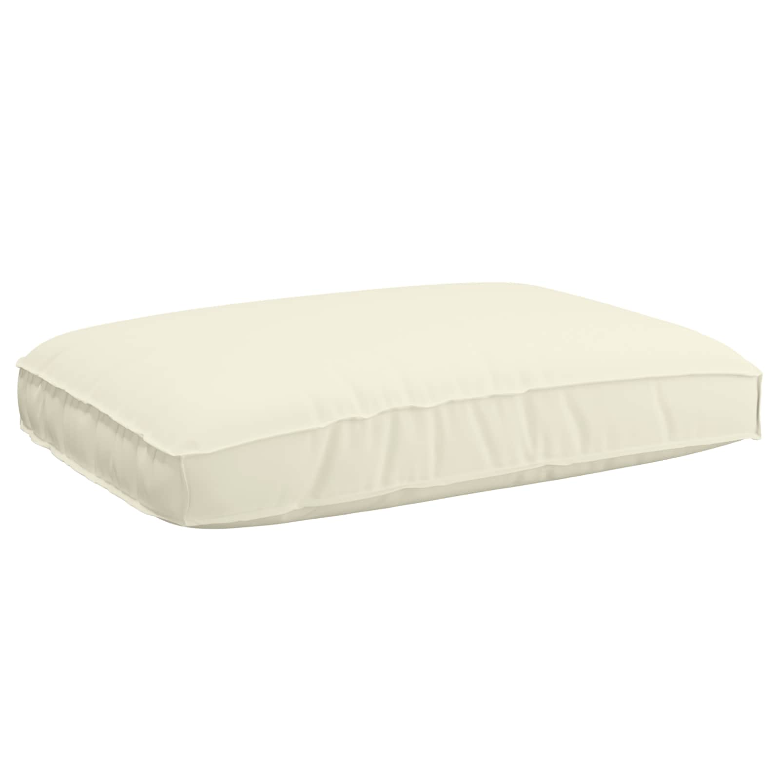 Vidaxl kussen crème 120 x 80 x 12 cm oxford stof