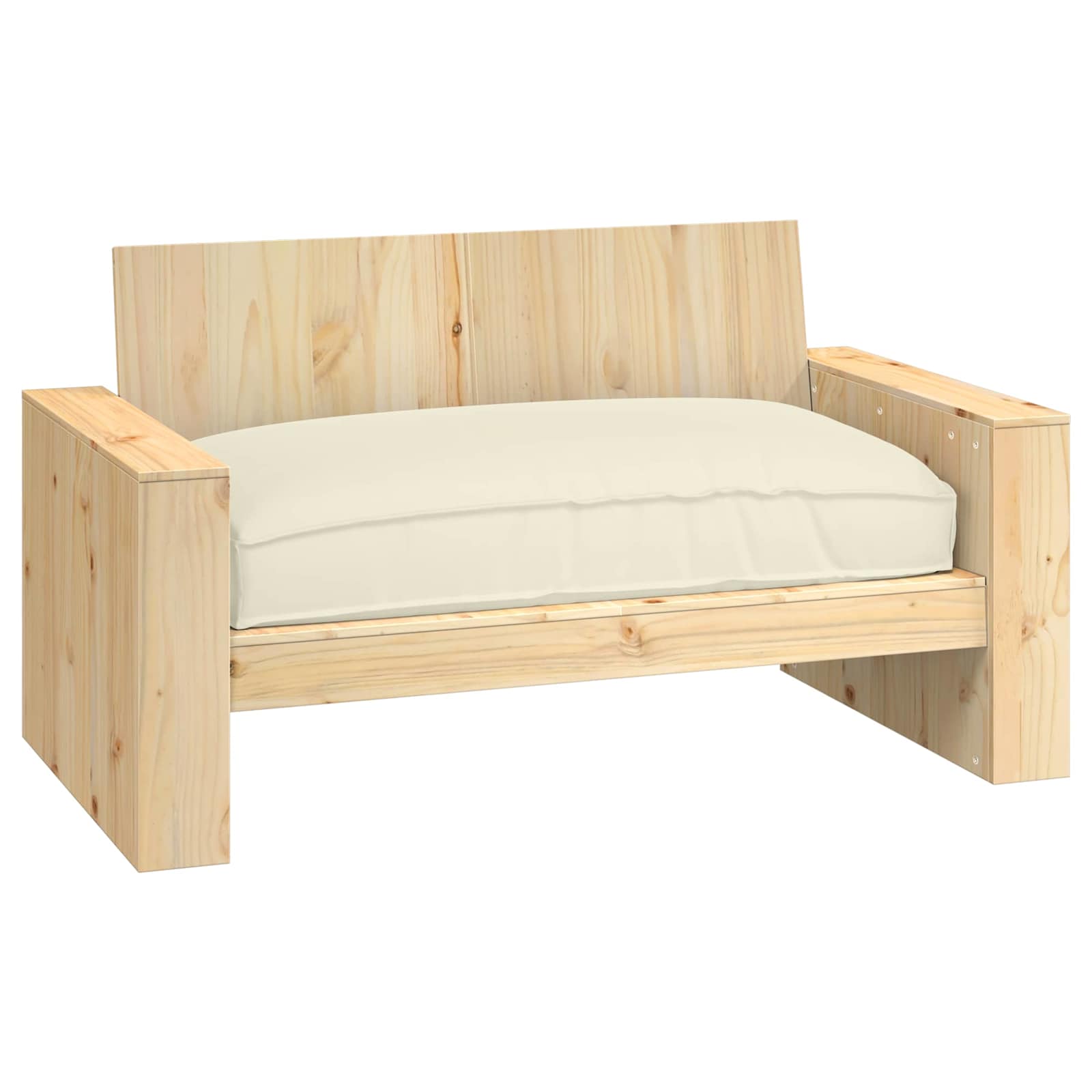 Vidaxl kussen crème 120 x 80 x 12 cm oxford stof