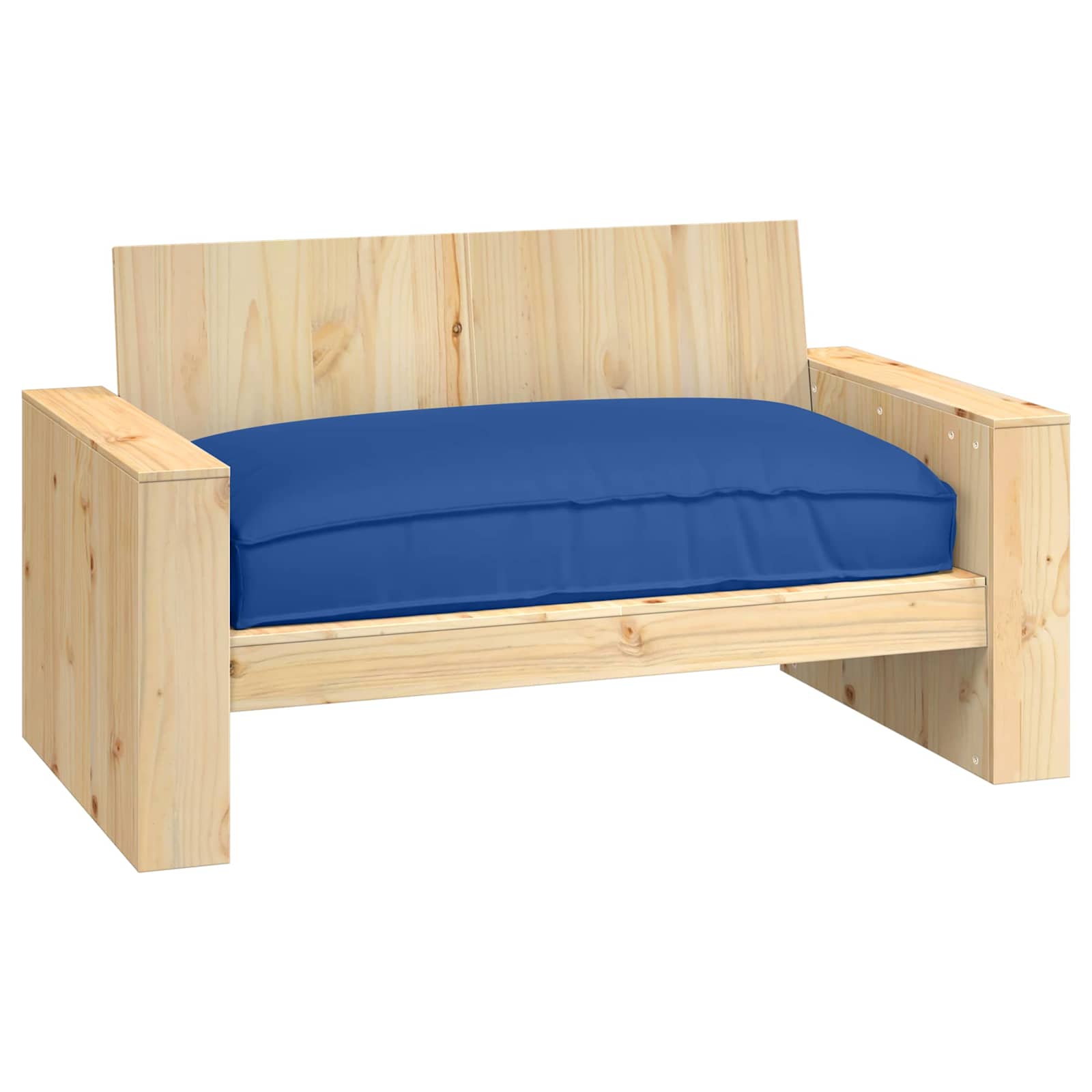Vidaxl kussen koninklijk blauw 120 x 80 x 12 cm oxford stof