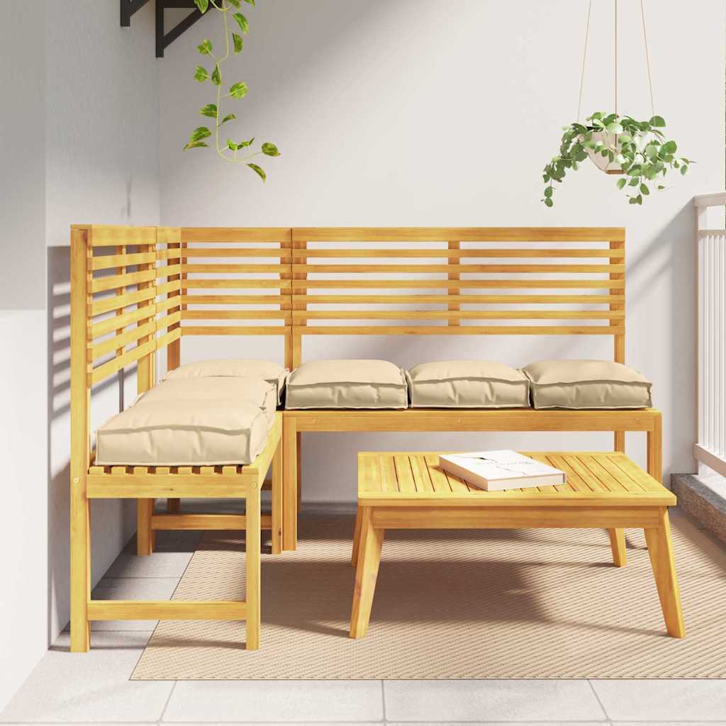 Vidaxl kussen 6 pcs beige 40 x 40 x 8 cm oxford stof
