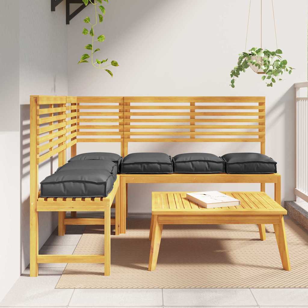 Vidaxl kussen 6 pcs zwart 40 x 40 x 8 cm oxford stof