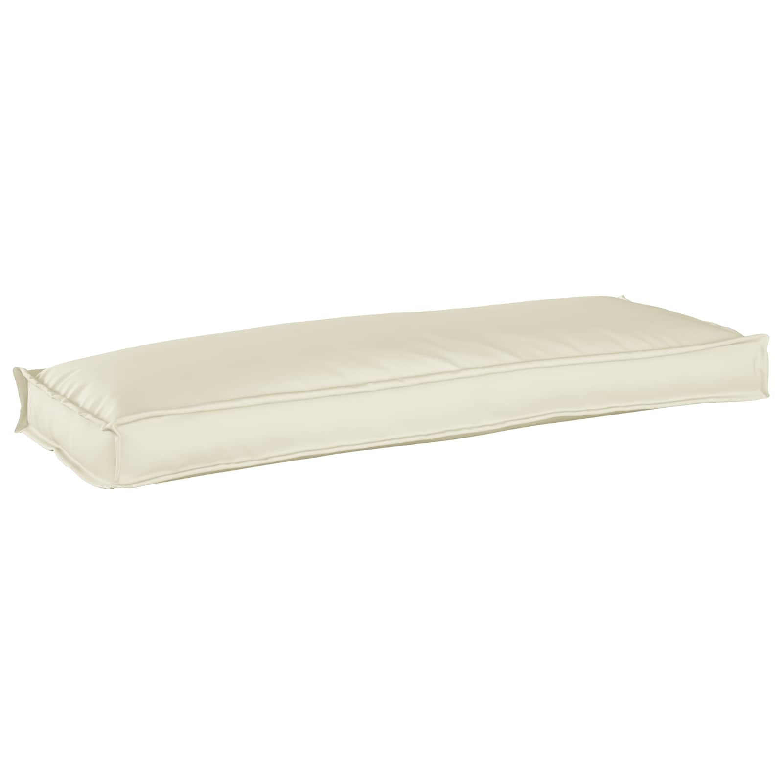 Vidaxl kussen crème 110 x 40 x 8 cm oxford stof