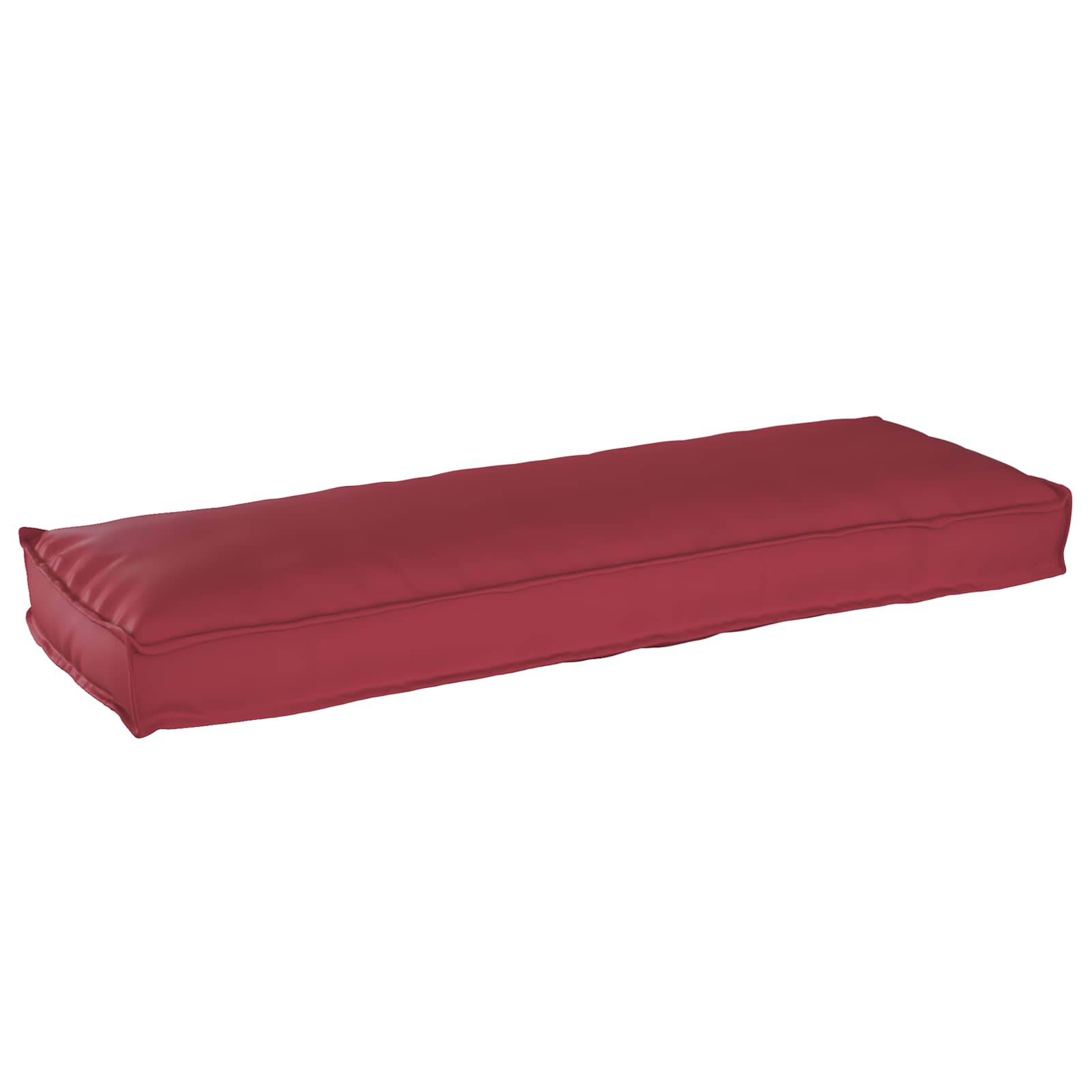 Vidaxl kussen wijnrood 120 x 40 x 8 cm oxford stof