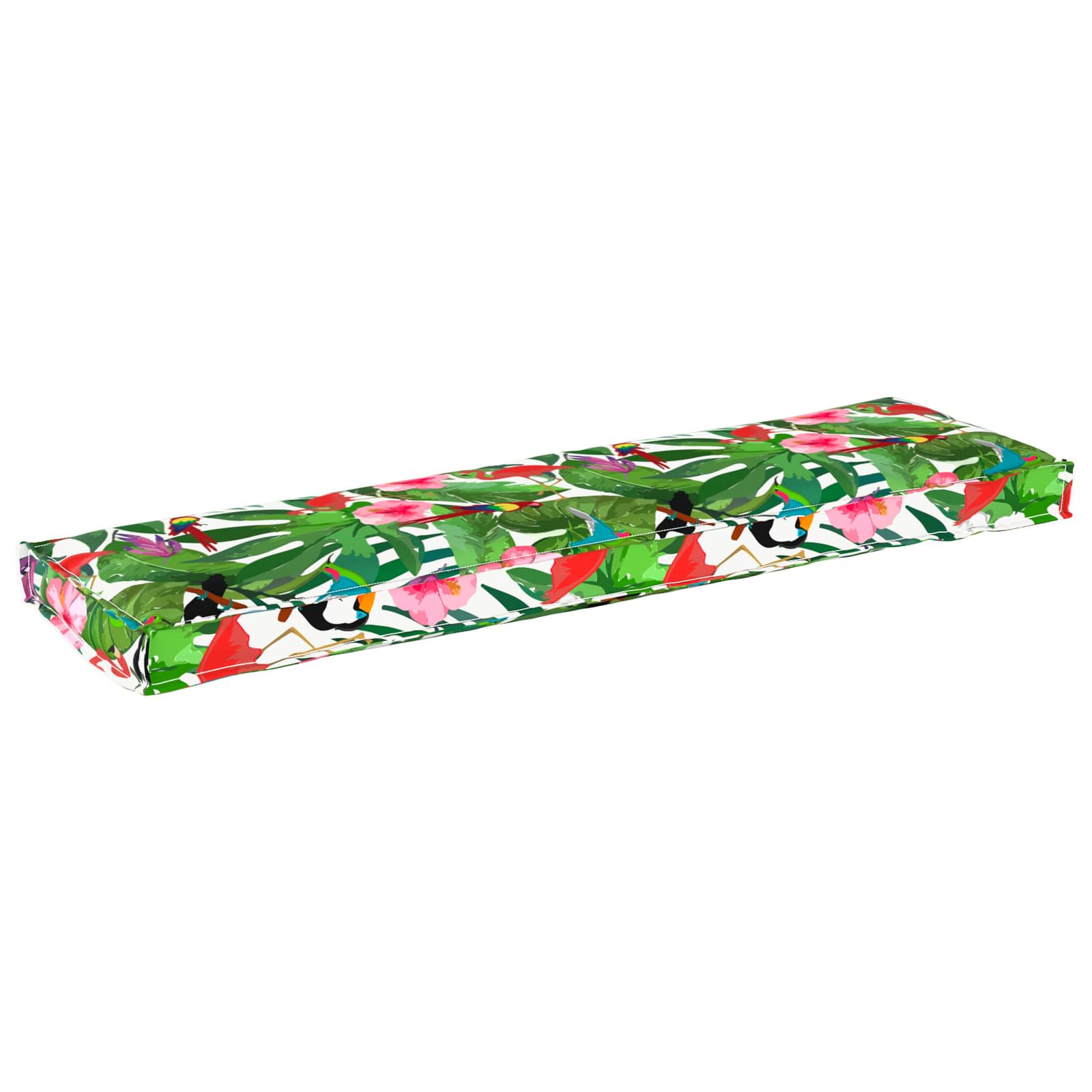 Vidaxl kussen bloemen multikleur 140 x 40 x 8 cm oxford stof