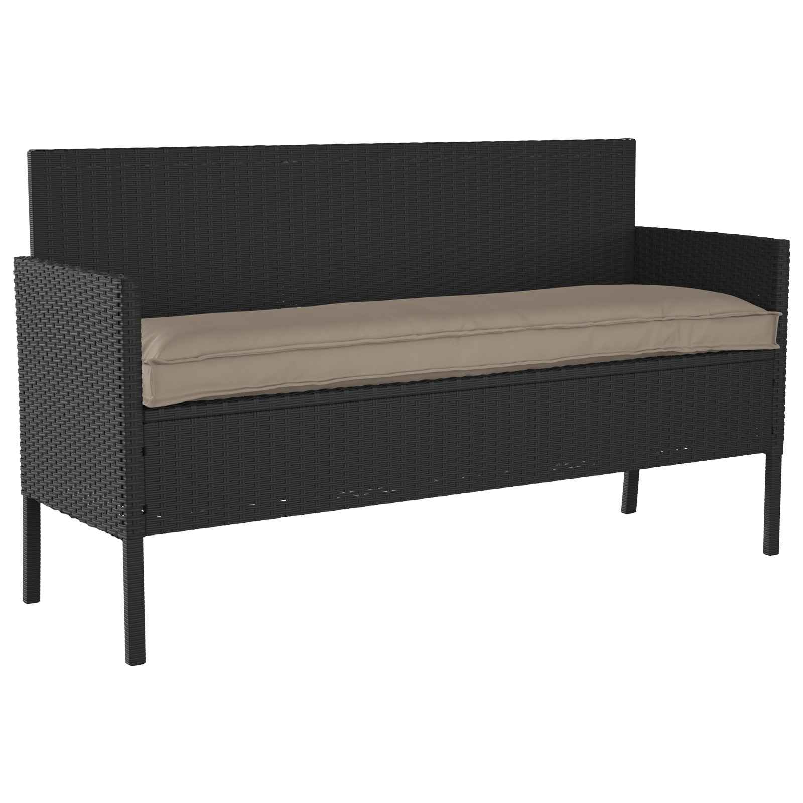 Vidaxl kussen taupe 150 x 40 x 8 cm oxford stof