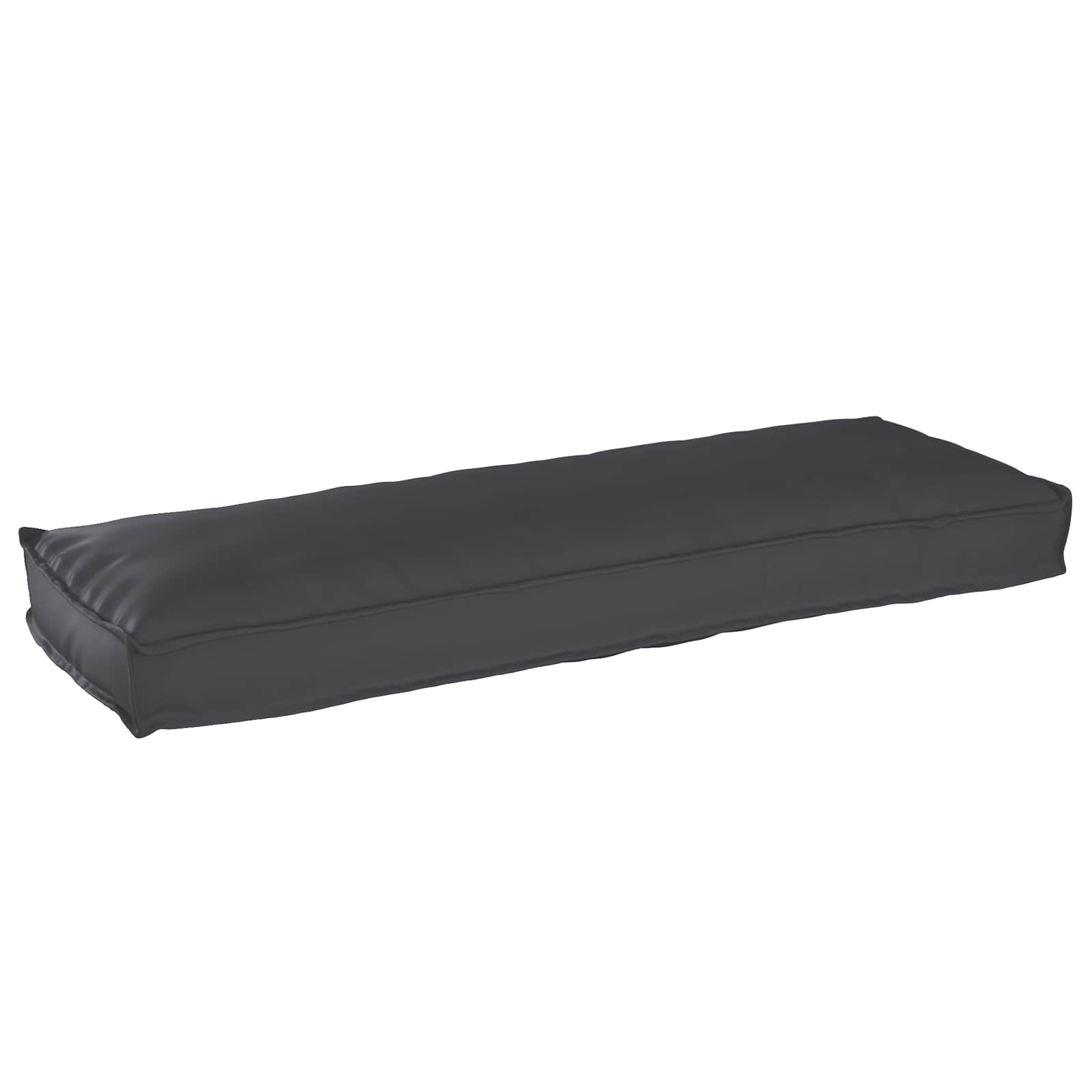 Vidaxl pallet kussen set 2 pcs zwart 120 x 40 x 8 cm oxford stof