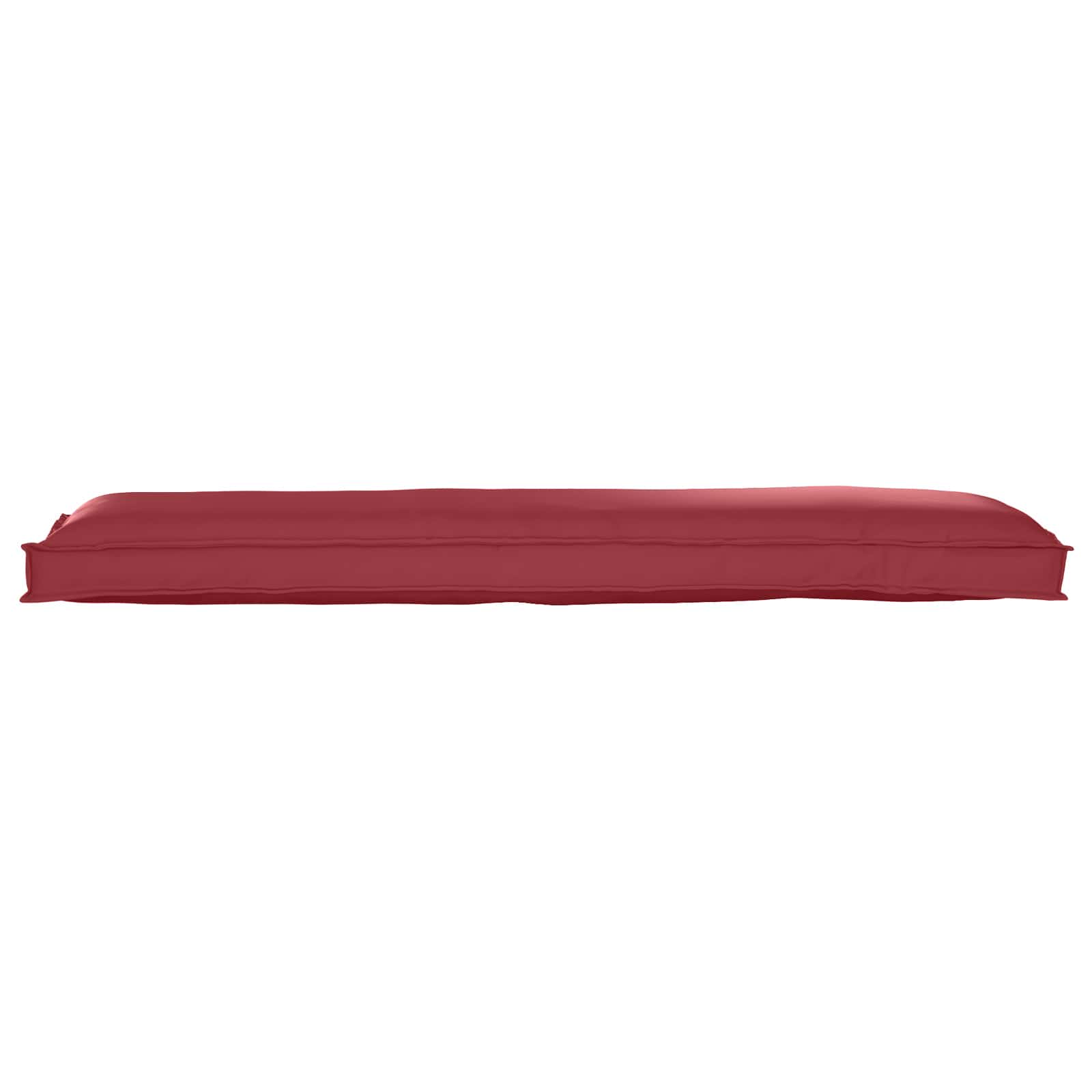 Vidaxl pallet kussen set 2 pcs wijnrood 150 x 40 x 8 cm oxford stof