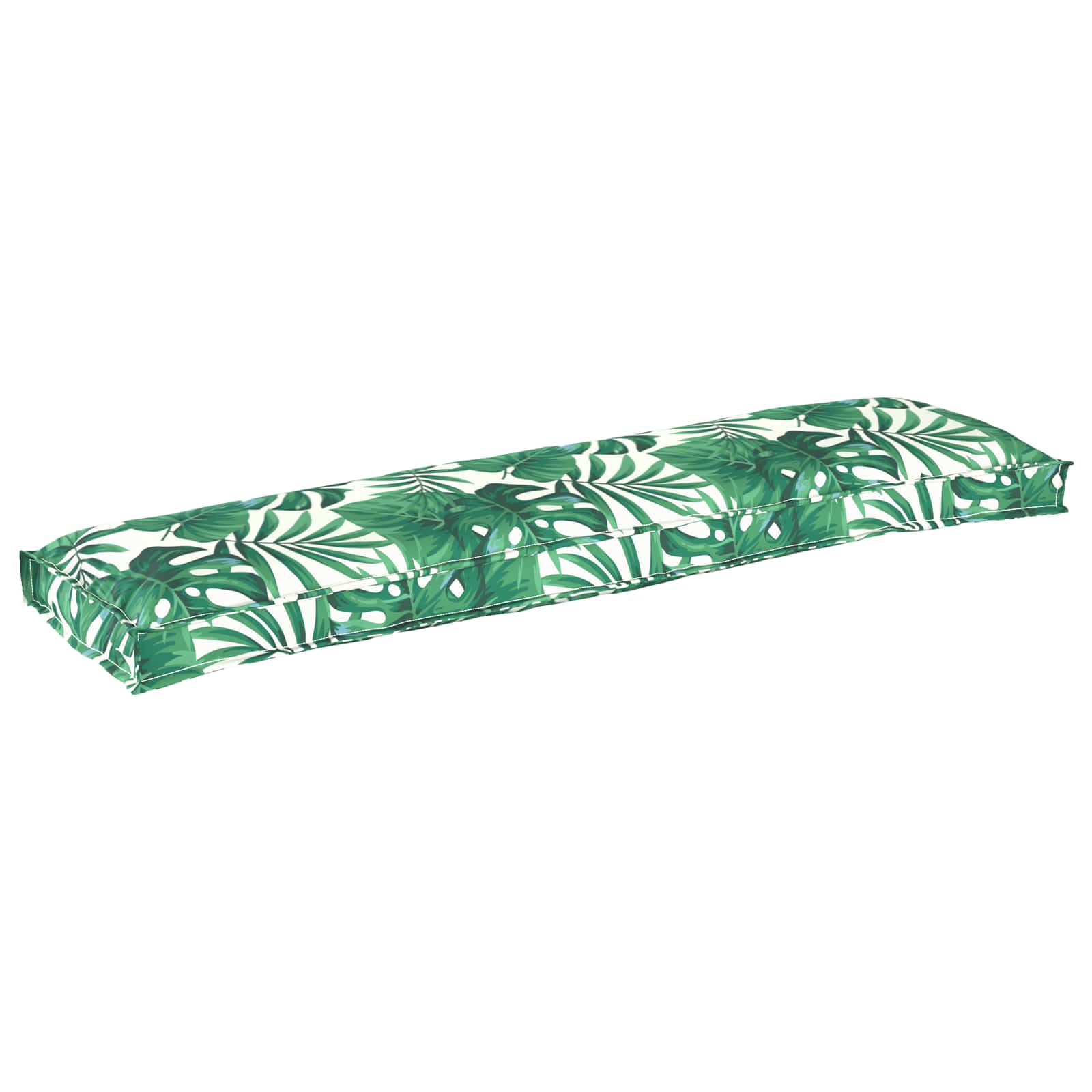Vidaxl pallet kussen set 2 pcs bladpatroon 150 x 40 x 8 cm oxford stof