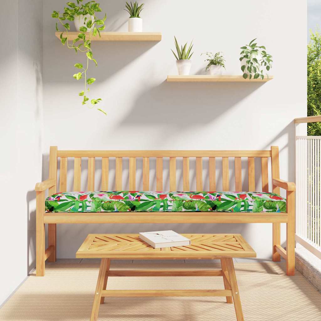Vidaxl pallet kussen set 2 pcs tropische jungle 180 x 40 x 8 cm