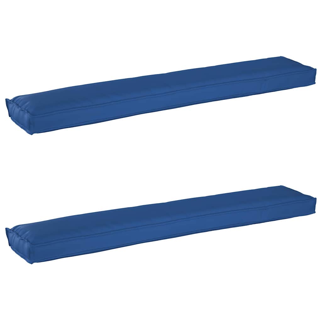 Vidaxl pallet kussen set 2 pcs koninklijk blauw 200 x 40 x 8 cm