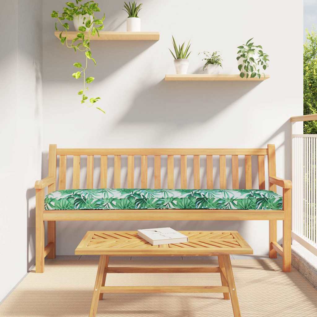 Vidaxl pallet kussen set 2 pcs bladpatroon 200 x 40 x 8 cm oxford stof