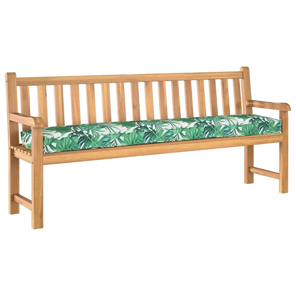 Vidaxl pallet kussen set 2 pcs bladpatroon 200 x 40 x 8 cm oxford stof