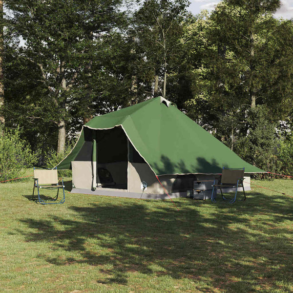 Vidaxl tipi tent 8-persoons groen taft