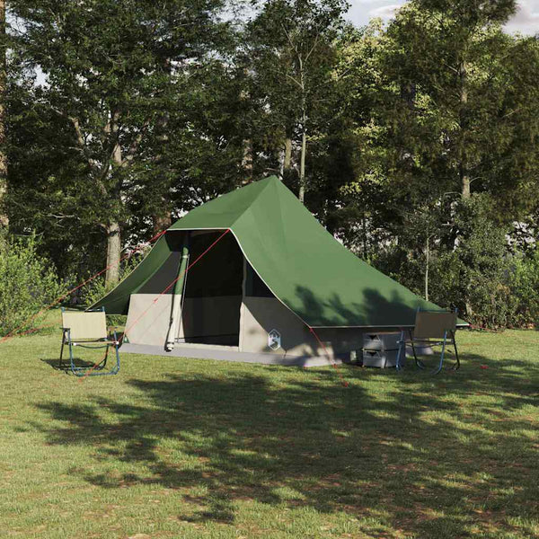 Vidaxl tipi tent 10-persoons groen taft