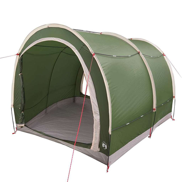 Vidaxl fietstent met dak met opslag groen 256 x 222 x 182 cm taft