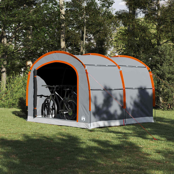 Vidaxl tent grijs en oranje 268 x 240 x 191 cm polyester waterdicht