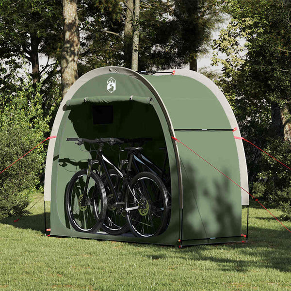 Vidaxl fietstent groen 210 x 90 x 174 cm
