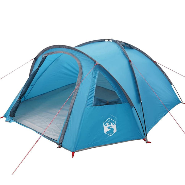 Vidaxl koepeltent 4-persoons blauw taft waterdicht