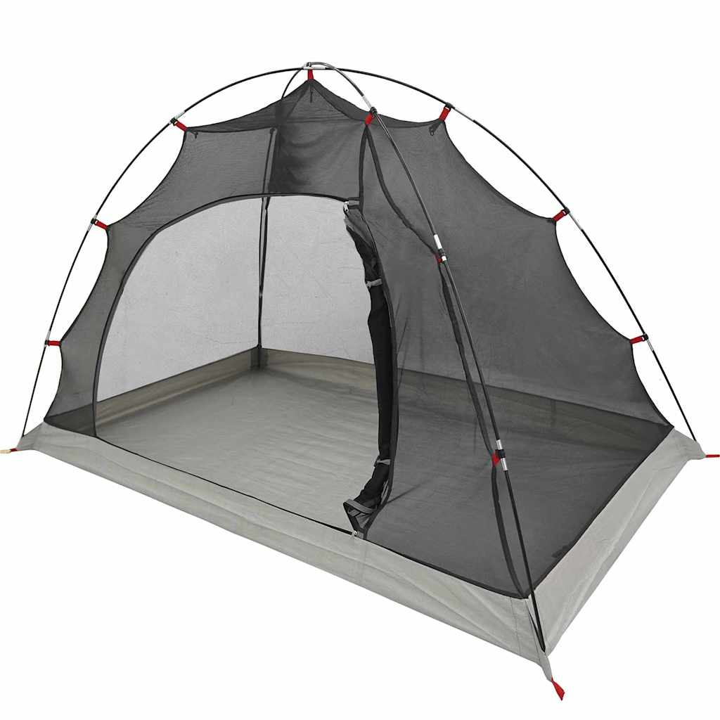 Vidaxl tent met dak met opslag grijs en zwart 236 x 108 x 120 cm