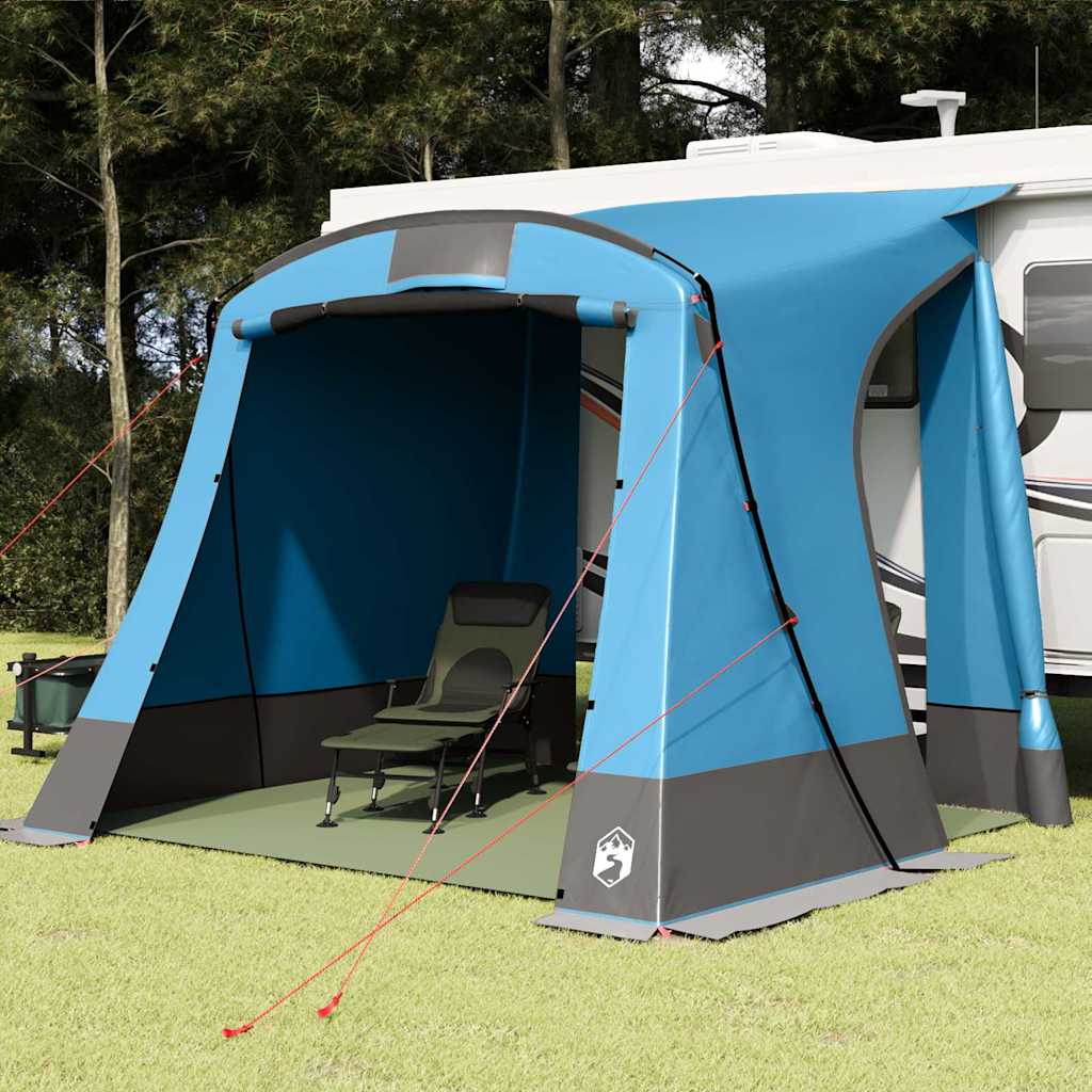Vidaxl achterkleptent met dak blauw 285 x 255 x 245 cm taft