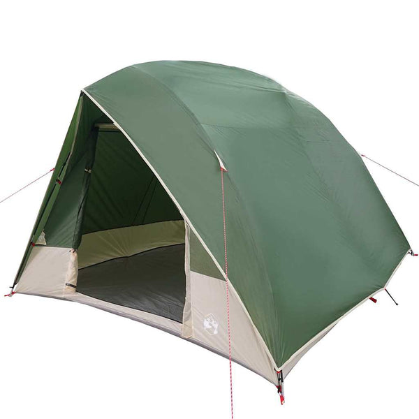 Vidaxl kamperen tent 4-persoons groen taft waterdicht