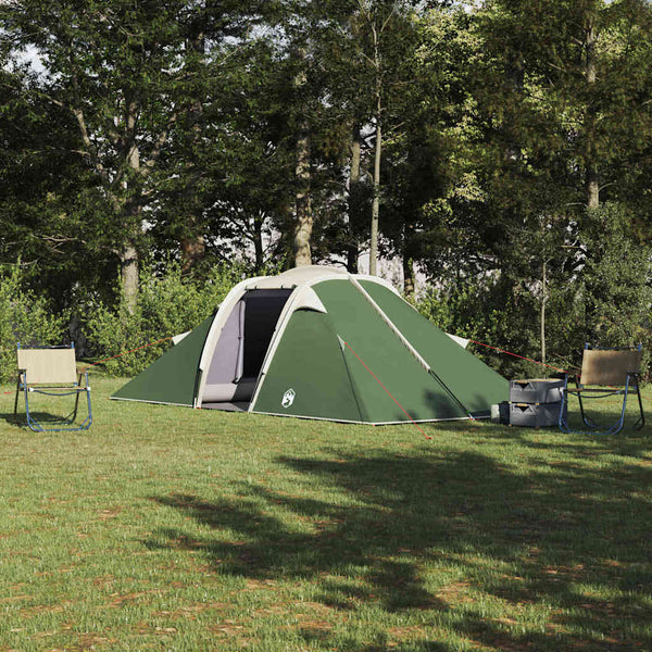 Vidaxl tunnel tent 4-persoons groen taft waterdicht