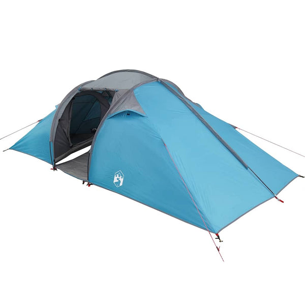 Vidaxl tunnel tent 4-persoons blauw taft waterdicht