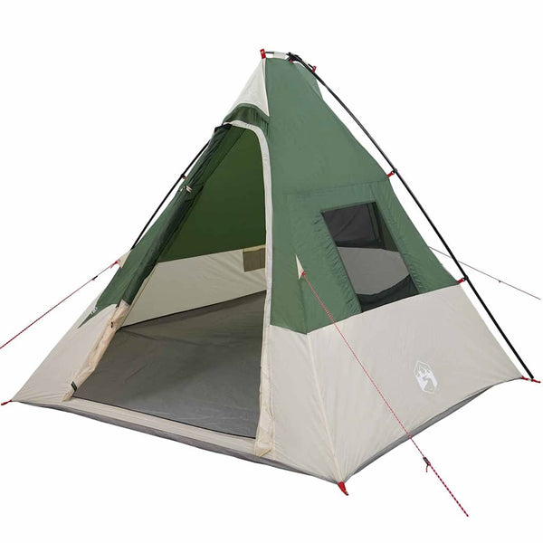 Vidaxl tipi tent 6-persoons waterdicht groen taft