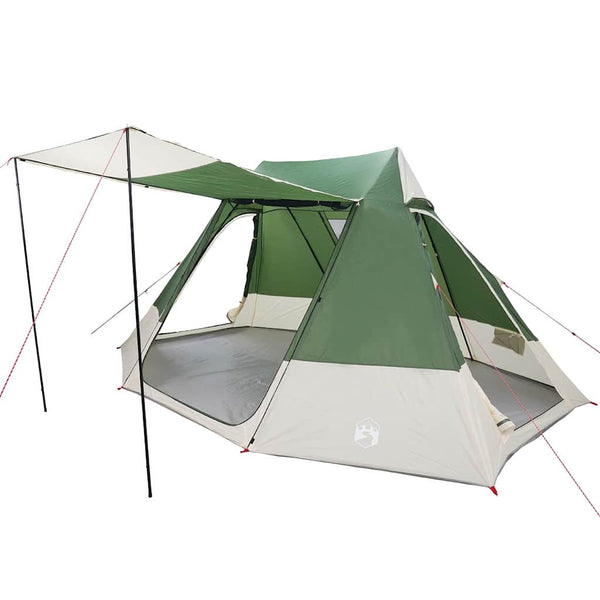 Vidaxl camping tent 10-persoons groen taft waterdicht
