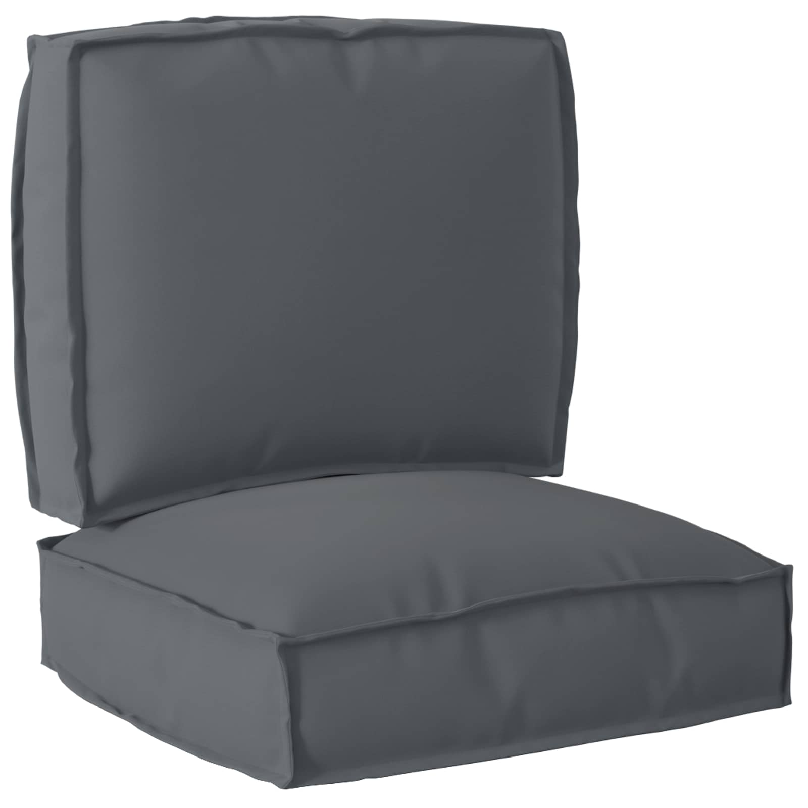 Vidaxl pallet kussen set 2 pcs antraciet oxford stof