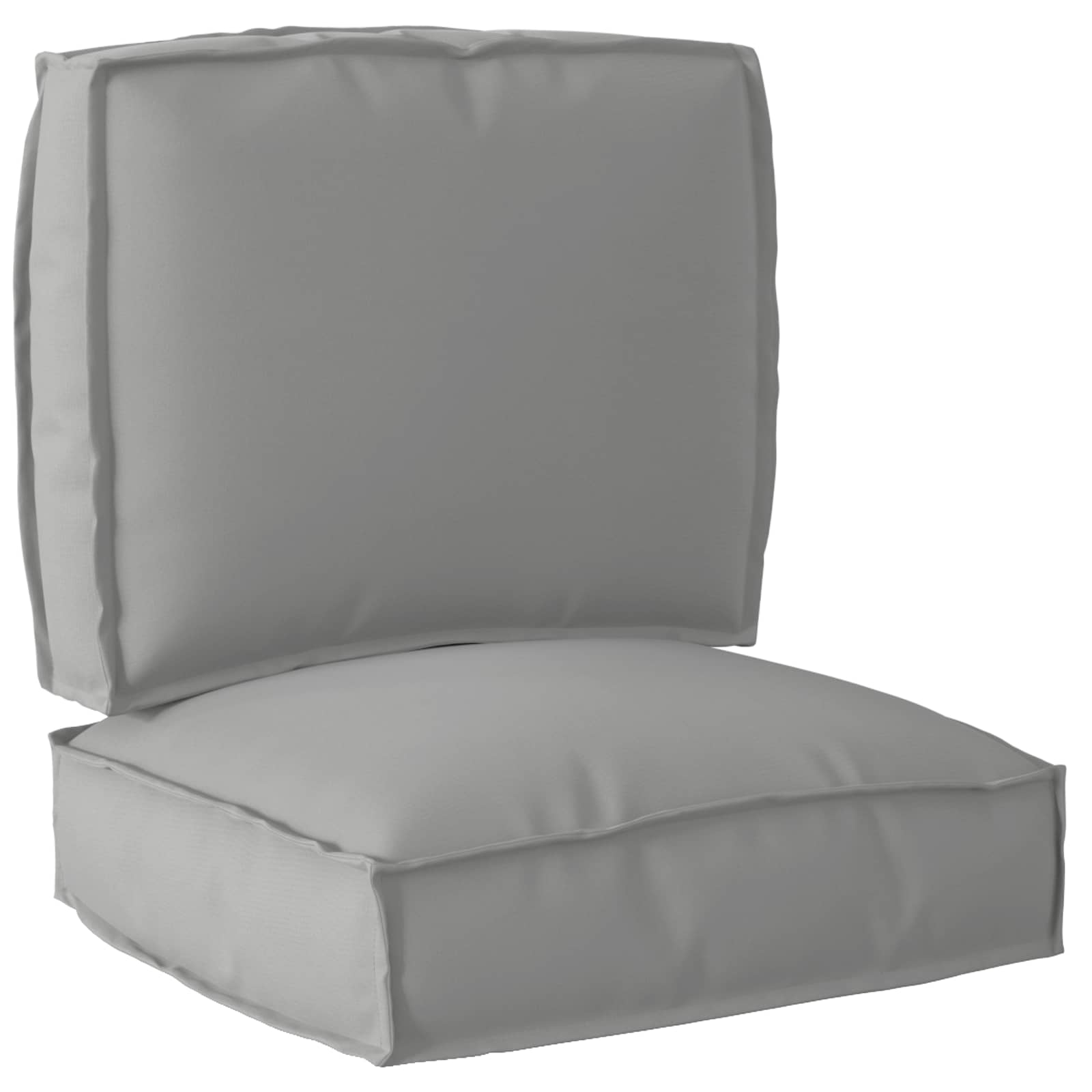 Vidaxl pallet kussen set 2 pcs grijs oxford stof