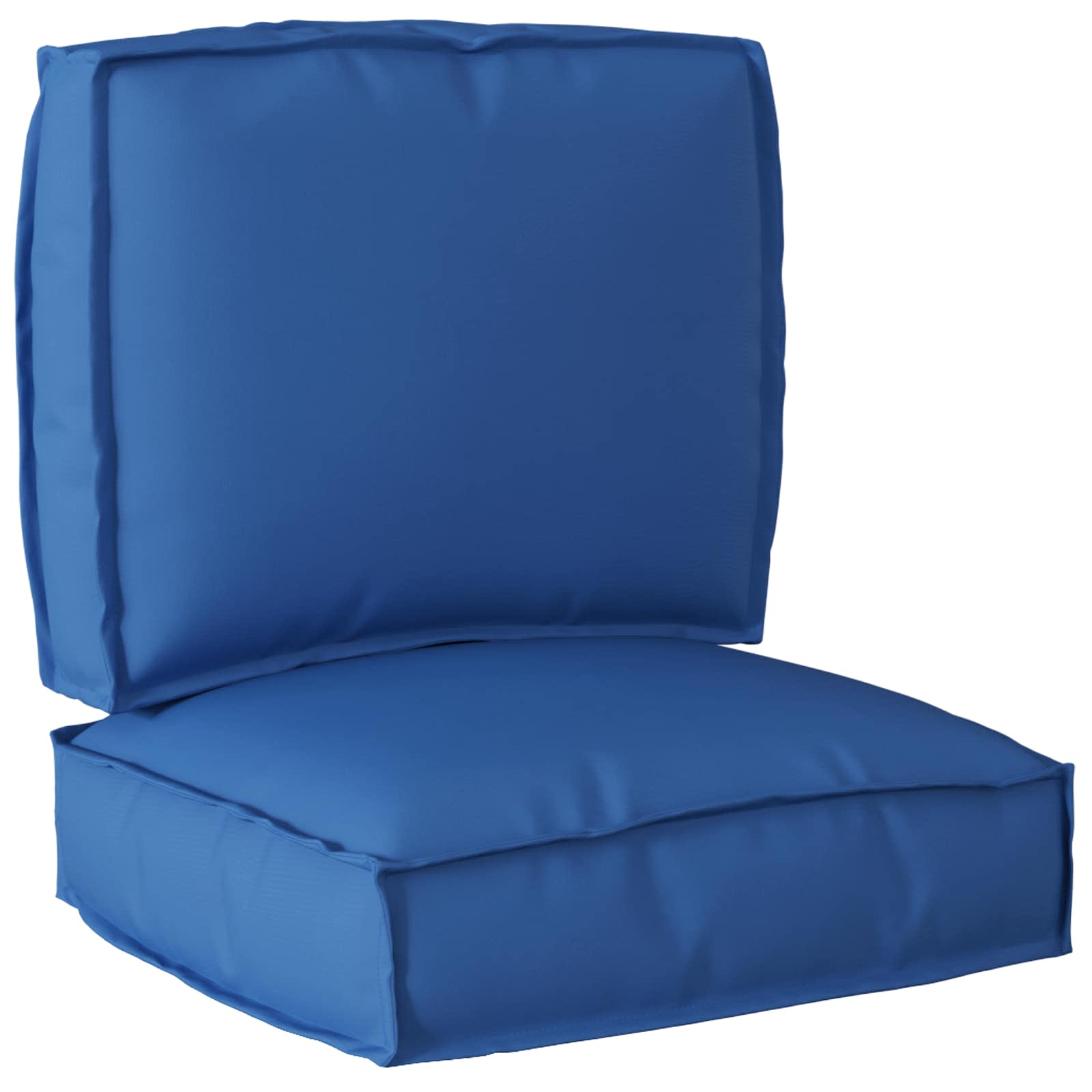 Vidaxl pallet kussen set 2 pcs koninklijk blauw oxford stof