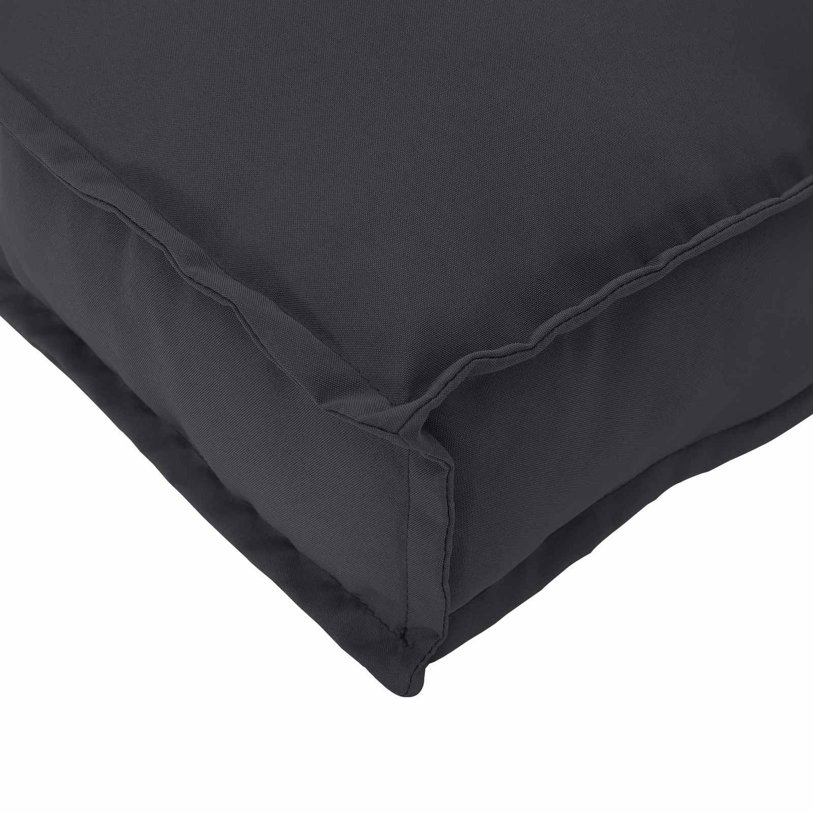 Vidaxl pallet kussen set 2 pcs zwart oxford stof