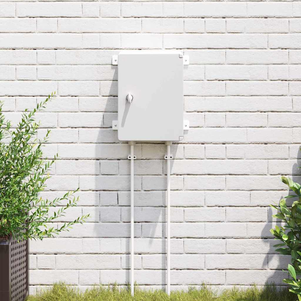 Vidaxl bedieningskast grijs 47 x 20 x 60 cm abs kunststof