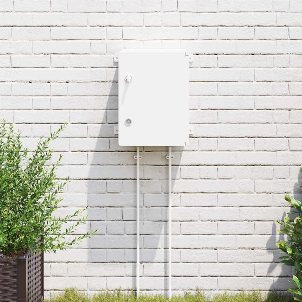 Vidaxl bedieningskast grijs 37 x 16,5 x 40 cm abs kunststof