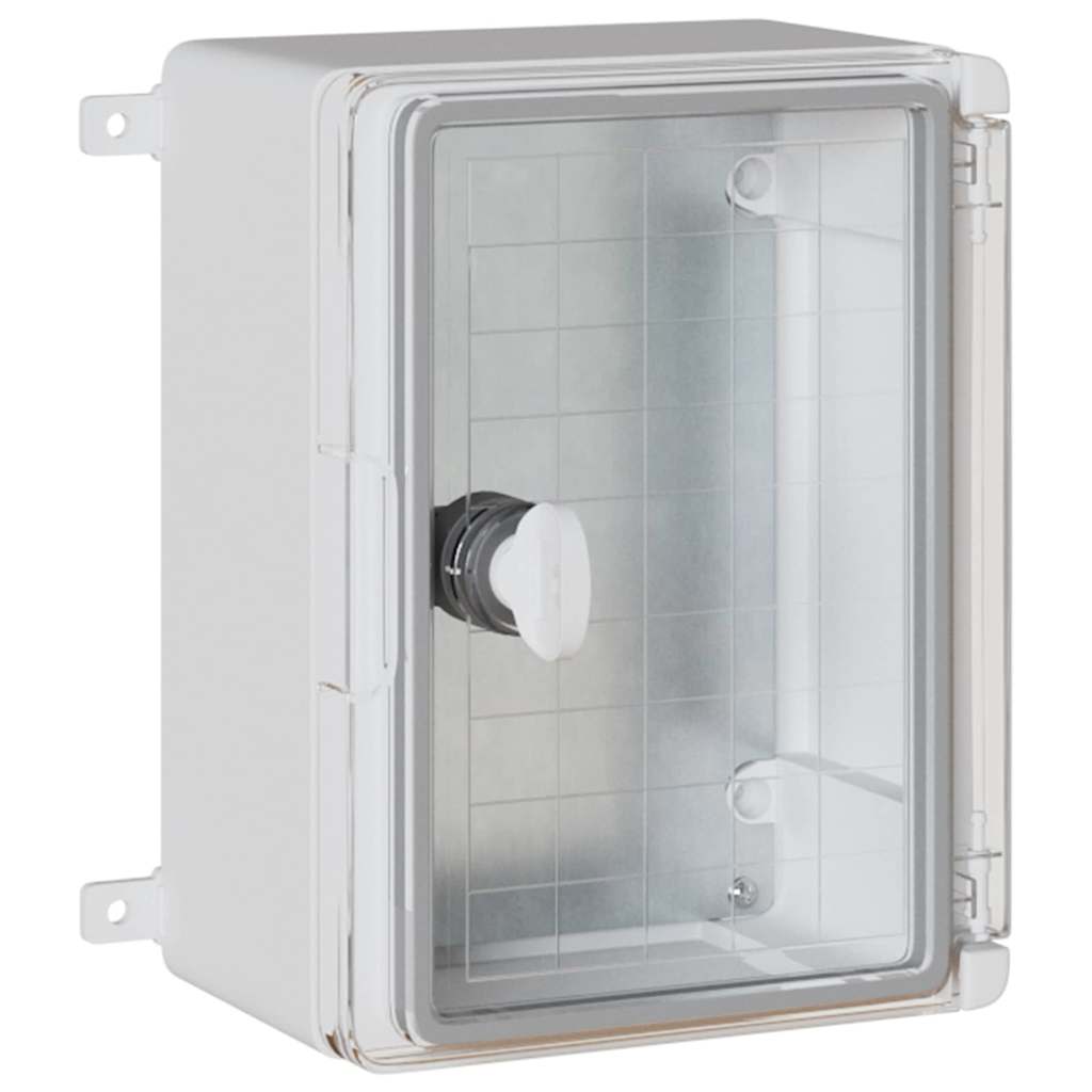 Vidaxl bedieningskast grijs 47 x 20 x 60 cm abs kunststof
