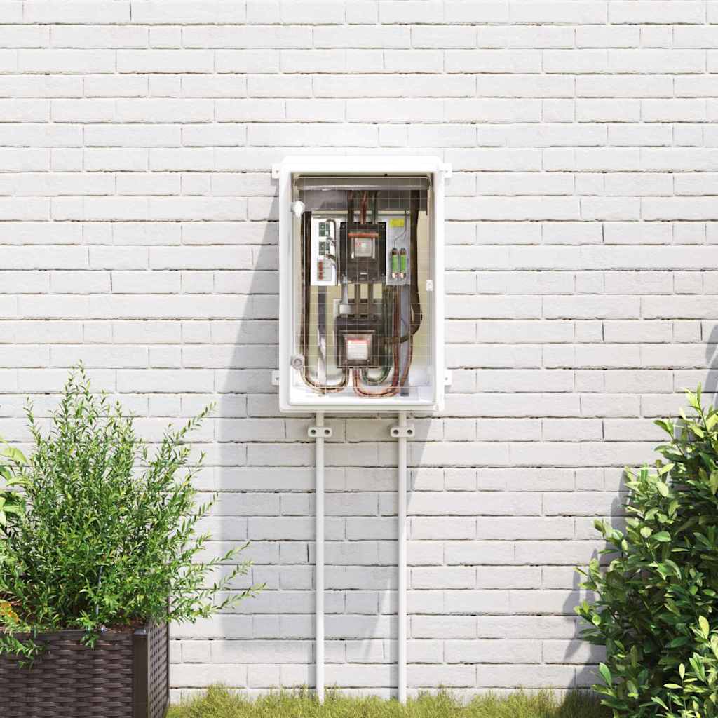 Vidaxl bedieningskast grijs 40 x 20 x 60 cm abs kunststof