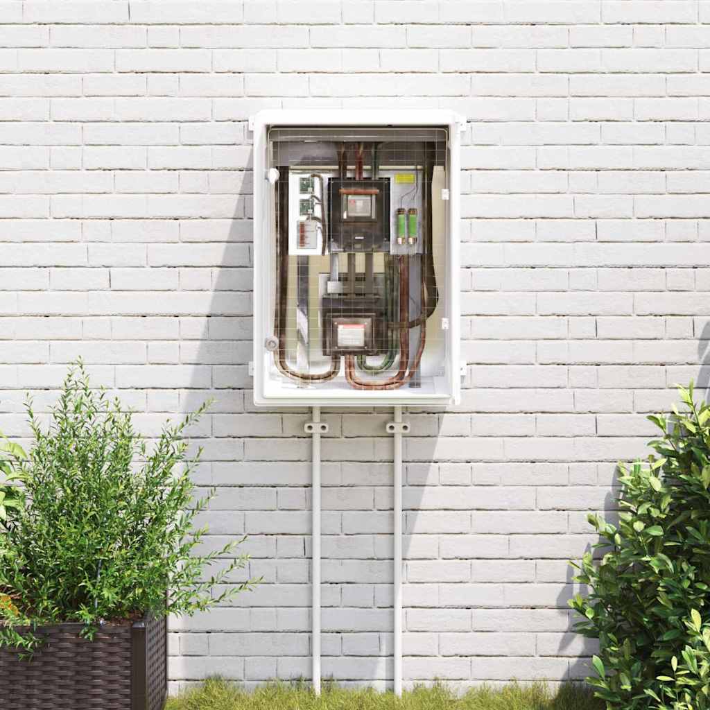 Vidaxl bedieningskast grijs 50 x 24,5 x 70 cm abs kunststof