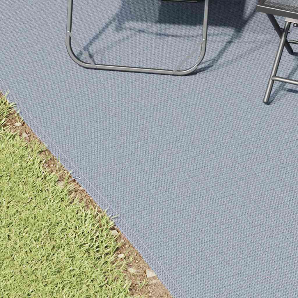 Vidaxl tenttapijt blauw en grijs 500 x 250 cm polyetheen