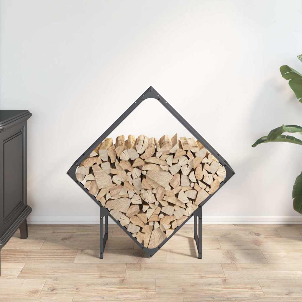 Vidaxl brandhoutrek 80x25x80 cm koudgewalst staal antracietkleurig
