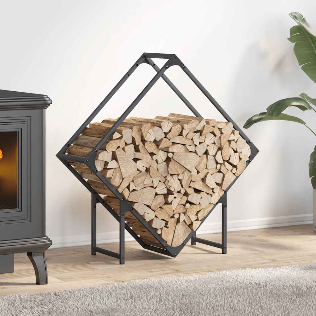 Vidaxl brandhoutrek 80x25x80 cm koudgewalst staal antracietkleurig