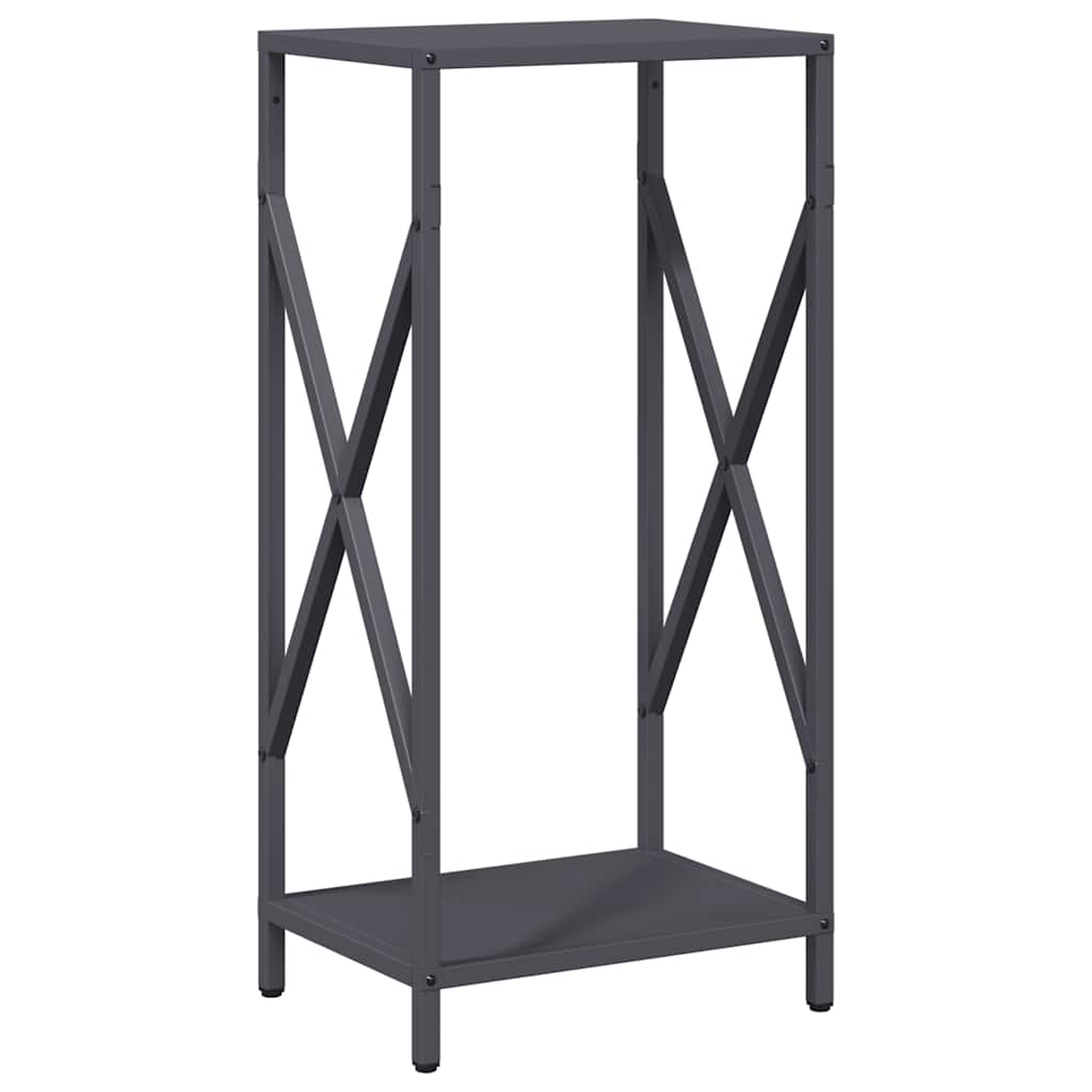 Vidaxl brandhoutrek 34x25x70 cm koudgewalst staal antracietkleurig