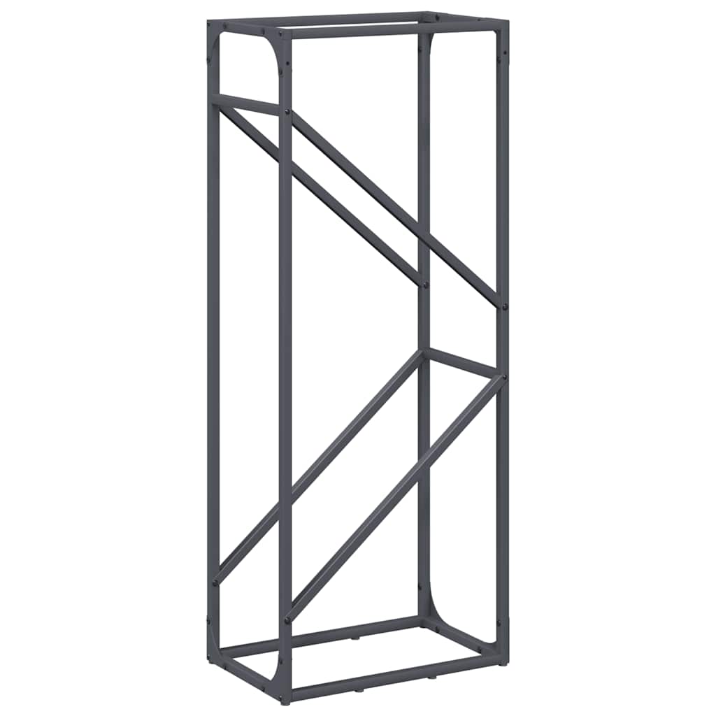 Vidaxl brandhoutrek 40x25x100 cm koudgewalst staal antraciet