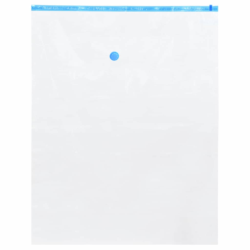 Vidaxl opslagzakken 50 pcs transparant en blauw 130 x 100 cm
