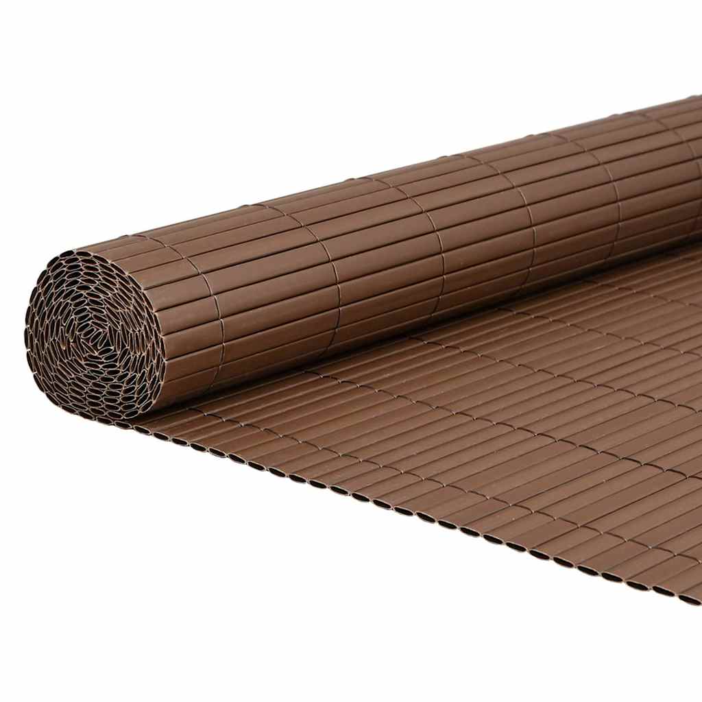 Vidaxl tuinhek dubbelzijdig bruin 1,8x3 m pvc